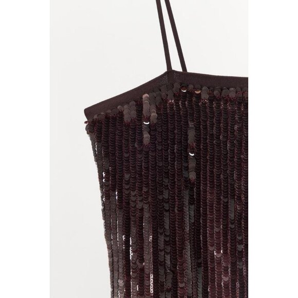 ZARA SHORT SEQUIN DRESS - Picture 6 of 6